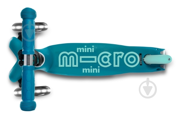 Самокат Micro Minideluxe LED аква MMD076 - фото 2