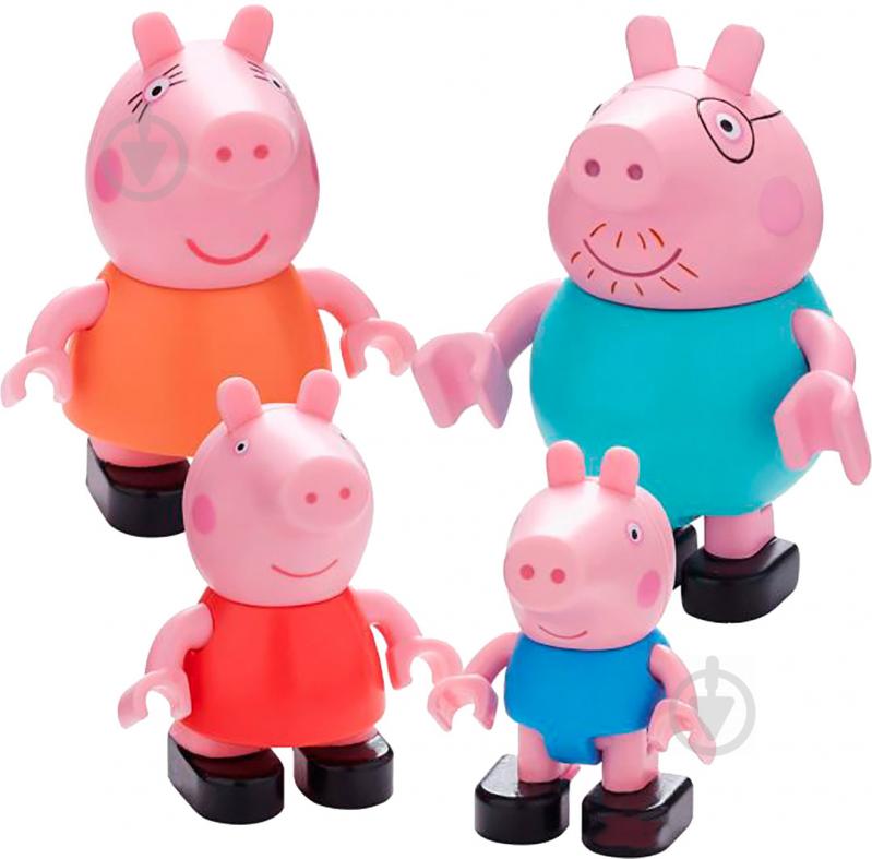 Набор фигурок Peppa Pig для конструктора 4 шт. 06080 - фото 1