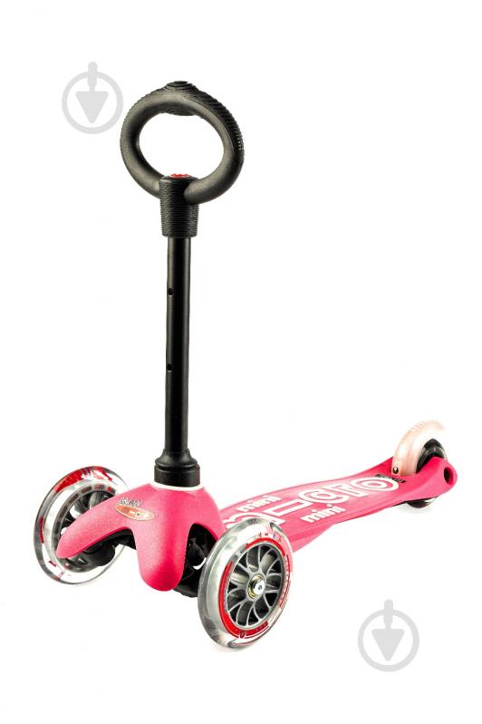 Самокат Micro MiniDeluxe 3 в 1 розовый MMD009 - фото 3