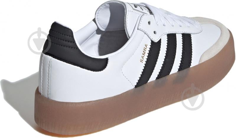 Кроссовки женские демисезонные Adidas SAMBAE W JI1349 р.36 2/3 белые с черным - фото 4