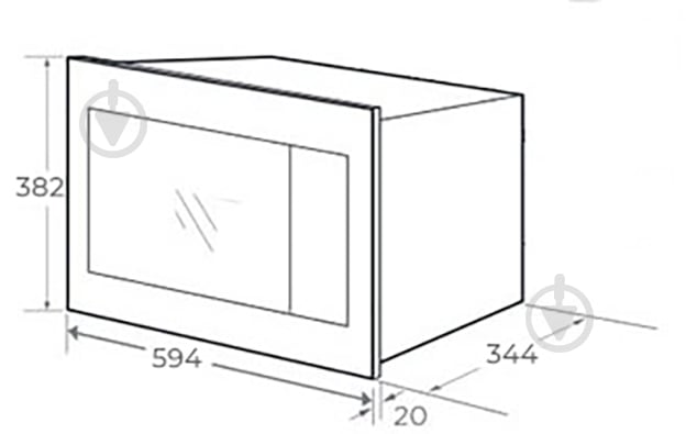 Встраиваемая микроволновая печь Interline MWA 320 SSA BA - фото 8