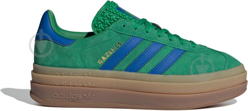 Кроссовки женские демисезонные Adidas GAZELLE BOLD W IE1370 р.36 2/3 зеленые - фото 1