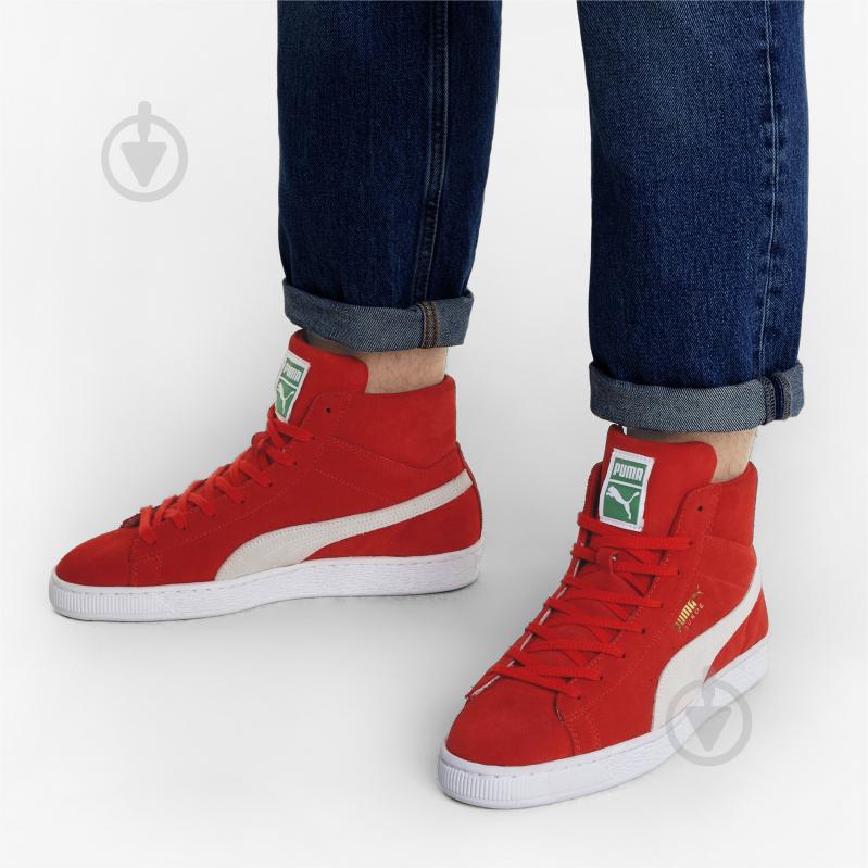 Кроссовки мужские зимние Puma Suede Mid XXI 38020503 р.42 красные - фото 4