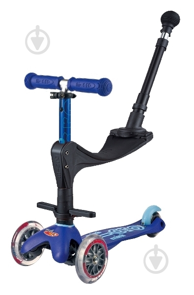 Самокат Micro MiniDeluxe Plus синий MMD080 - фото 1 Самокат Micro MiniDeluxe Plus синий MMD080 - фото 1