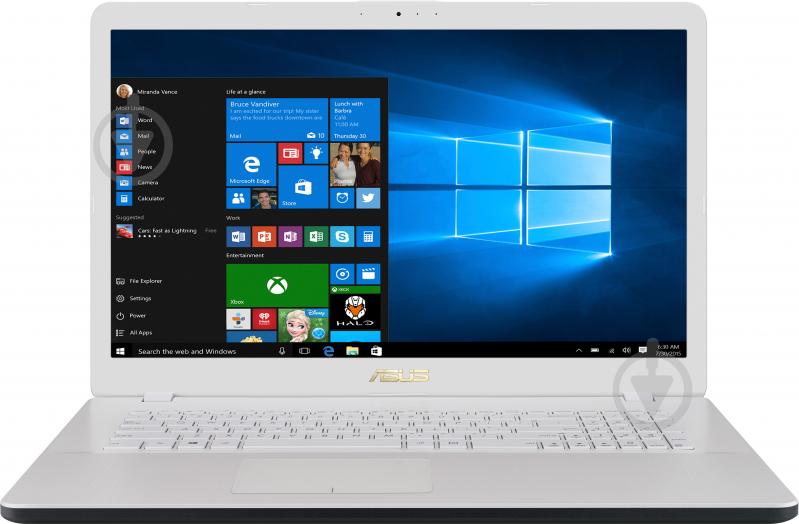 Ноутбук Asus VivoBook X705UV-GC030 17,3" (90NB0EW3-M00320) white - фото 5