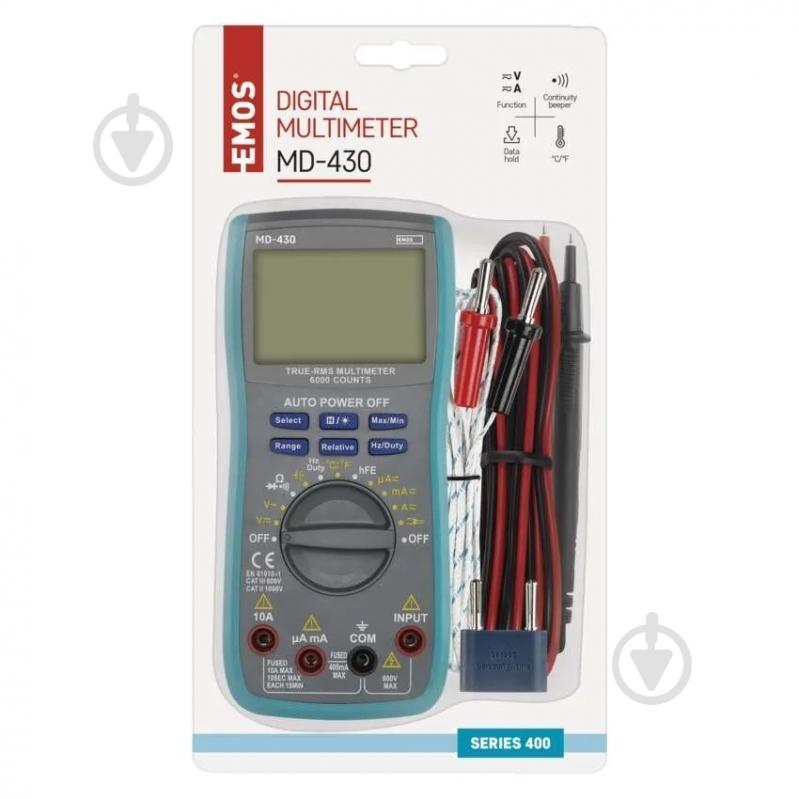 Мультиметр цифровой Emos M0430 с щупом - фото 6