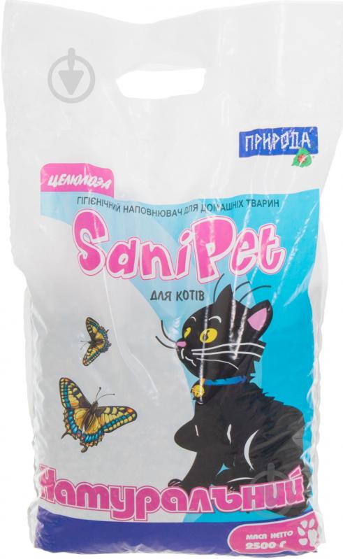 Наполнитель для кошачьего туалета Природа Sani Pet натуральный 2,5 кг - фото 1