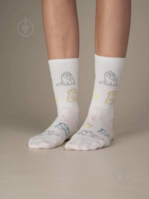 Шкарпетки M0303S Fancy (Cats) 38 р.42/45 білий 1 шт. - фото 4 Шкарпетки M0303S Fancy (Cats) 38 р.42/45 білий 1 шт. - фото 4