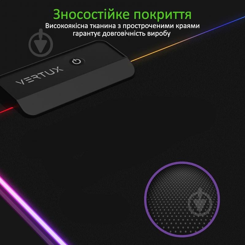 Ігрова поверхня Vertux SwiftPad-XL Black (swiftpad-xl.black) - фото 6