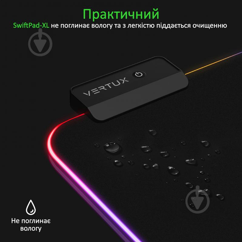 Ігрова поверхня Vertux SwiftPad-XL Black (swiftpad-xl.black) - фото 7