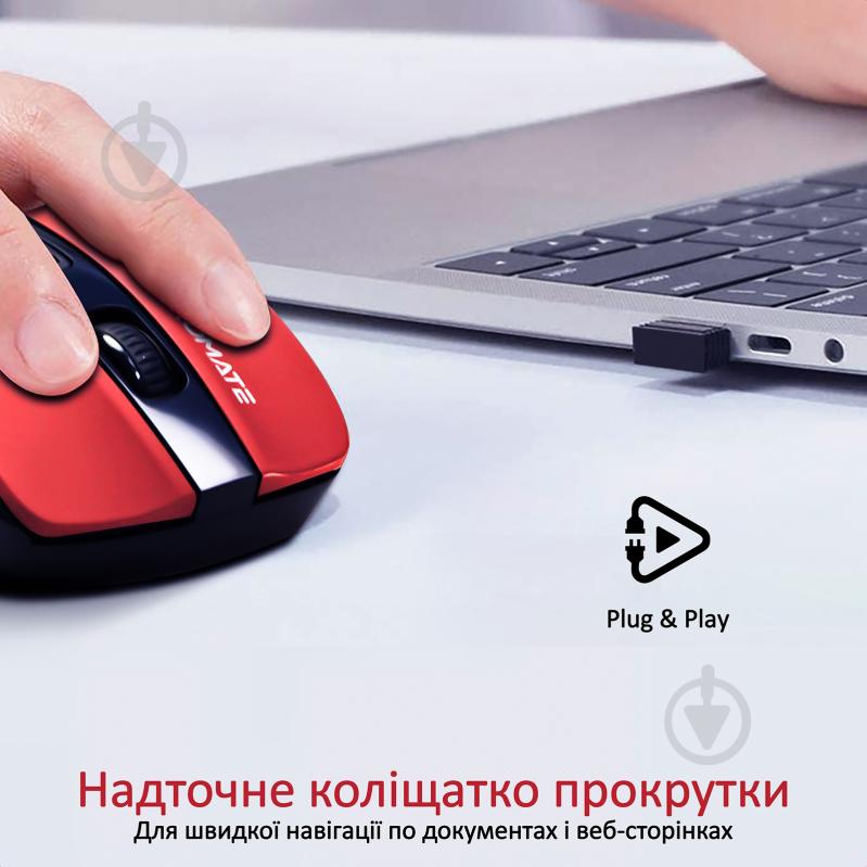 Мышь Promate Cursor Wireless Red - фото 4