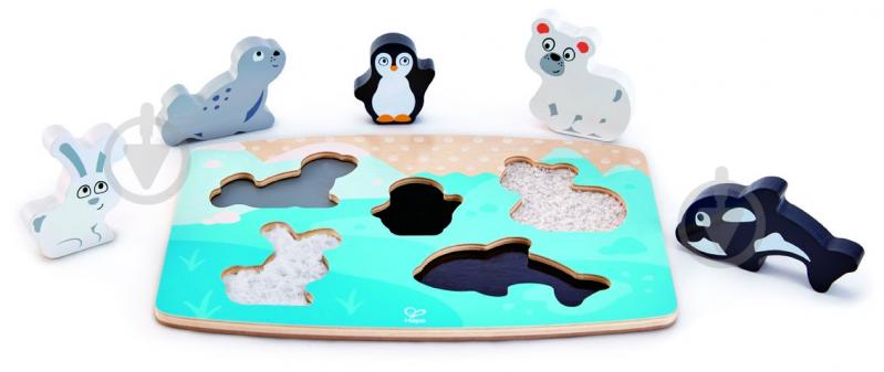 Пазл тактильный Hape Полярные животные - фото 1 Пазл тактильный Hape Полярные животные - фото 1