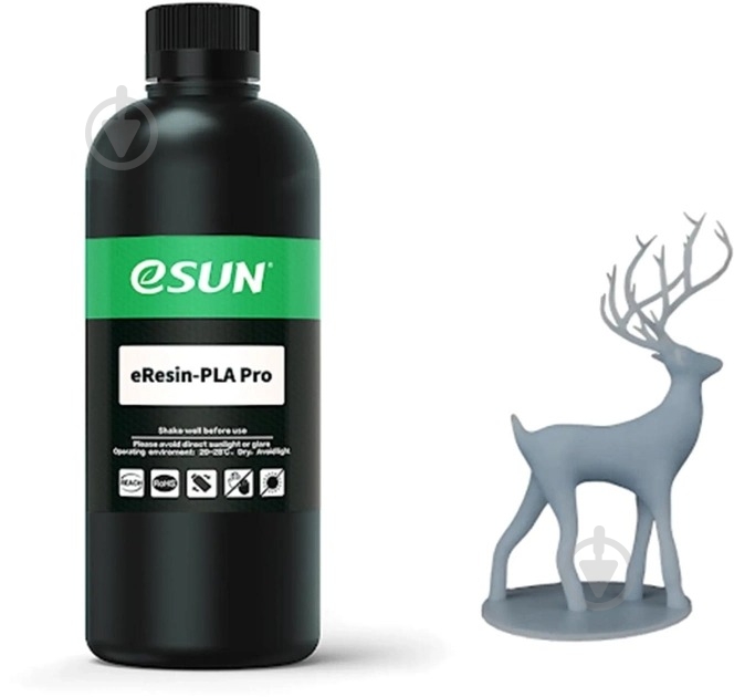 Смола фотополимерная Esun eResin-PLA Pro 1кг, серый (ERESINPLAPRO-H) - фото 1 Смола фотополимерная Esun eResin-PLA Pro 1кг, серый (ERESINPLAPRO-H) - фото 1