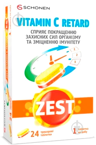 Зест Вітамін С ретард 24 шт./уп. - фото 1