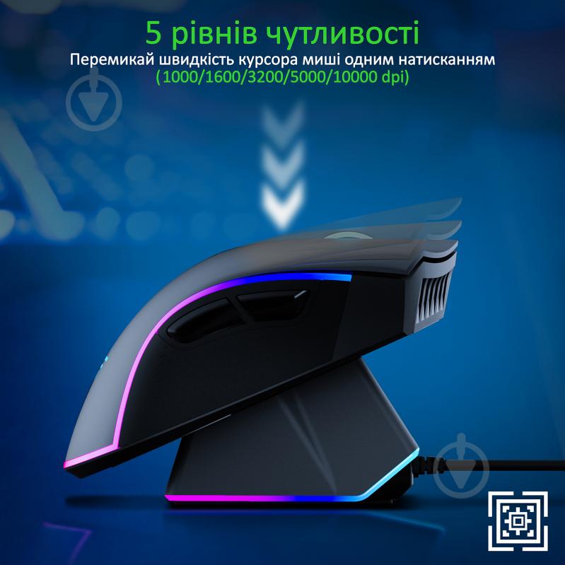 Мышь Vertux Mustang Wireless/USB Black - фото 3