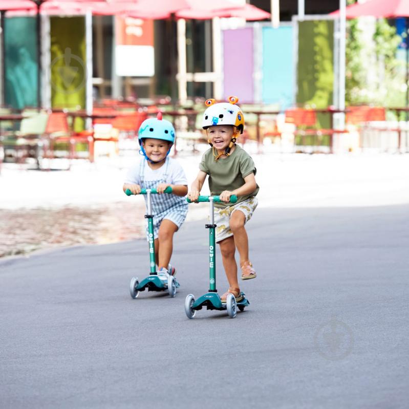 Шлем защитный Micro Mobillity Systems Micro PC 3D scootersaurus AC2094BX р. S голубой - фото 10 Шлем защитный Micro Mobillity Systems Micro PC 3D scootersaurus AC2094BX р. S голубой - фото 10