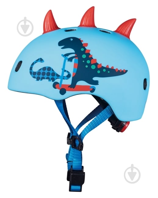 Шлем защитный Micro Mobillity Systems Micro PC 3D scootersaurus AC2094BX р. S голубой - фото 2 Шлем защитный Micro Mobillity Systems Micro PC 3D scootersaurus AC2094BX р. S голубой - фото 2