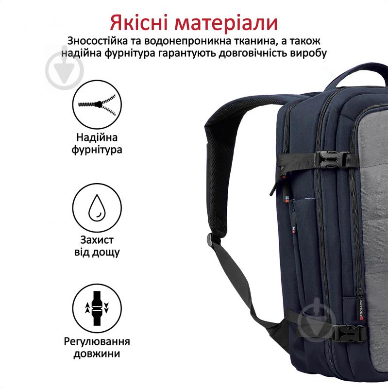 Рюкзак для ноутбука Promate Porter-BP 15.6" blue (porter-bp.blue) - фото 6