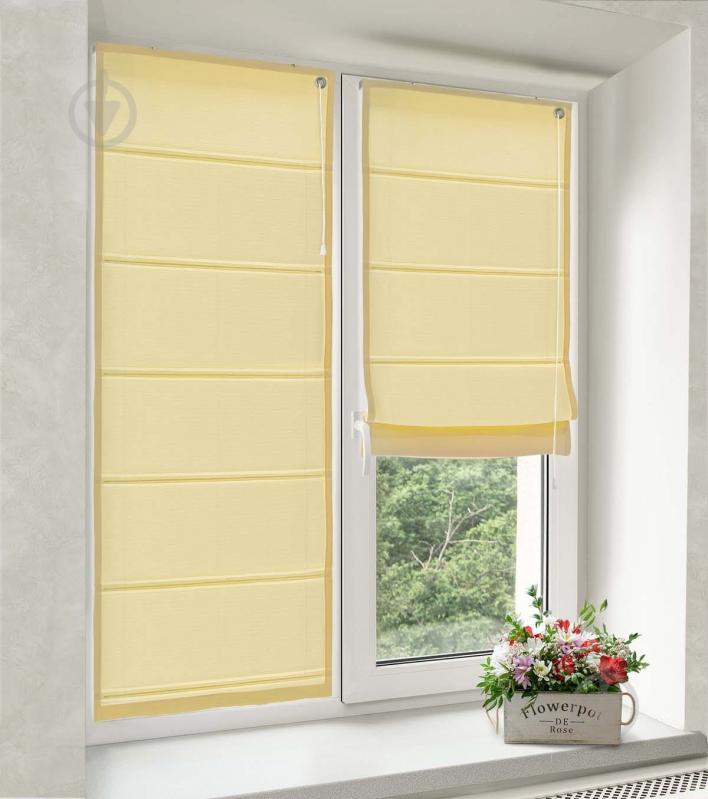 Римська штора Rollotex Шнурове керування ASTI 150x240 см Жовта - фото 1 Римська штора Rollotex Шнурове керування ASTI 150x240 см Жовта - фото 1
