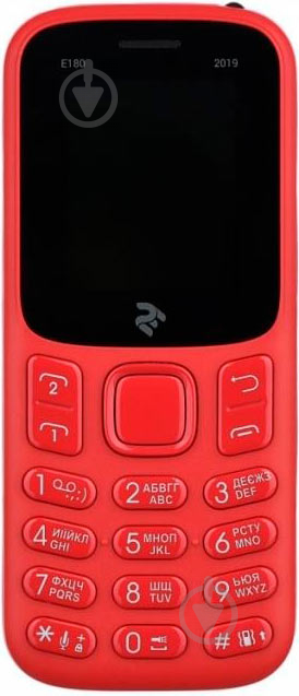 Мобільний телефон 2E E180 2019 Dual SIM City red - фото 2