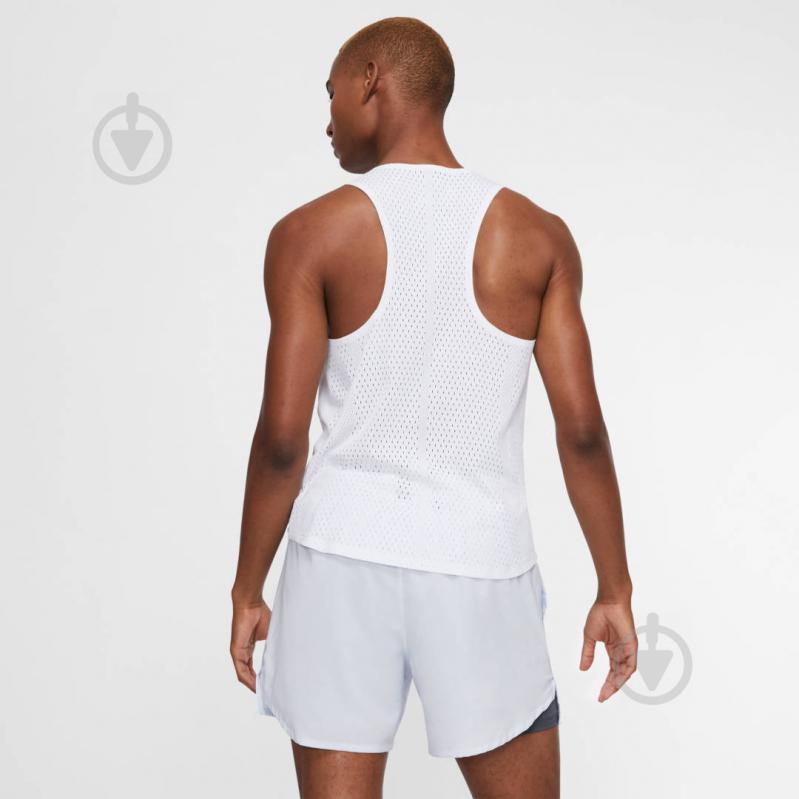 Майка Nike M NK AROSWFT SINGLET AQ5247-100 L белый - фото 4