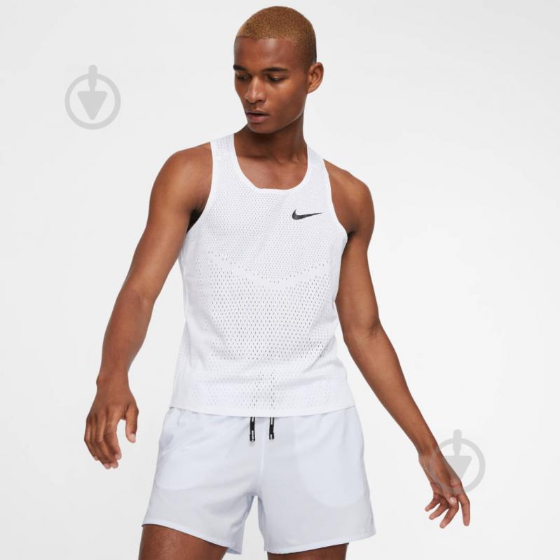 Майка Nike M NK AROSWFT SINGLET AQ5247-100 р.XL белый - фото 3