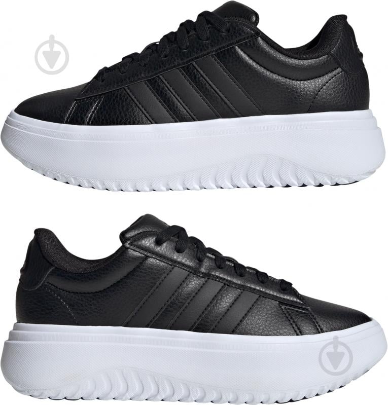 Кроссовки женские демисезонные Adidas GRAND COURT PLATFOR IE1093 р.36 2/3 черные - фото 5