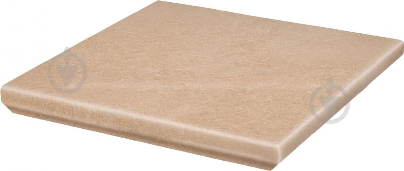 Клінкерна плитка Ceramika Paradyz Mattone Sabbia Beige Kapinos Stopnica narozna 33x33 - фото 1