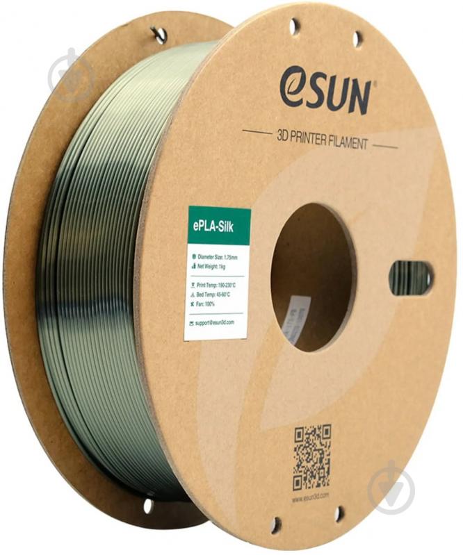 Пластик для 3D-принтера Esun eSilk-PLA Filament 1 кг 1.75 мм бронзовый (ESILK-PLA175FB1) - фото 2 Пластик для 3D-принтера Esun eSilk-PLA Filament 1 кг 1.75 мм бронзовый (ESILK-PLA175FB1) - фото 2