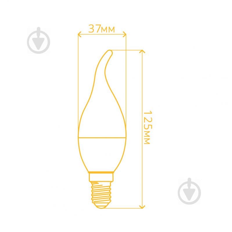 Лампа світлодіодна LightMaster EVO LB-520 4 Вт CA37 матова E14 220 В 4000 К - фото 4