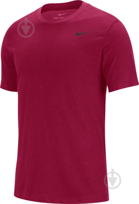 Футболка Nike M NK DRY TEE DFC CREW SOLID AR6029-620 р.L червоний - фото 1