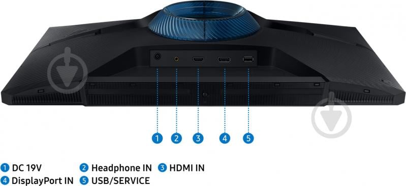 Монітор Samsung Odyssey G3 24" (LS24AG302NIXCI) - фото 21