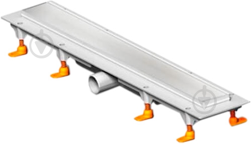 Лінійний трап для душу MCH 850 мм з решіткою під плитку, нержавіюча сталь CH-850 K - фото 1