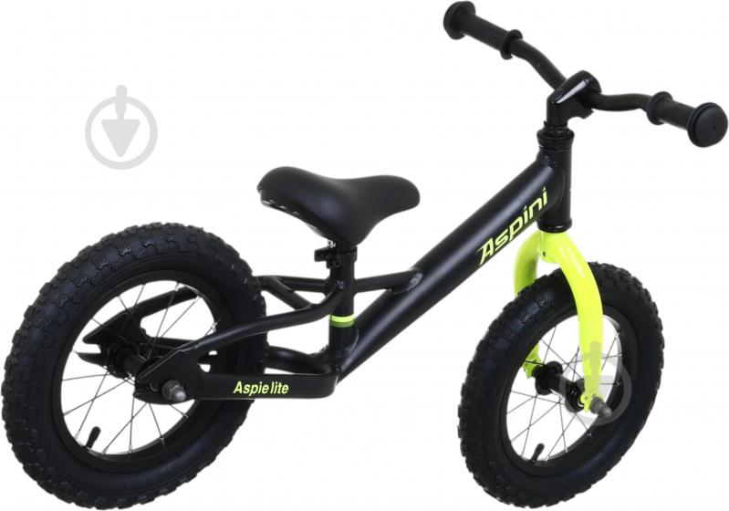 Велосипед 12" 6" (15 см) Aspie lite ASP12L-BK черный - фото 2