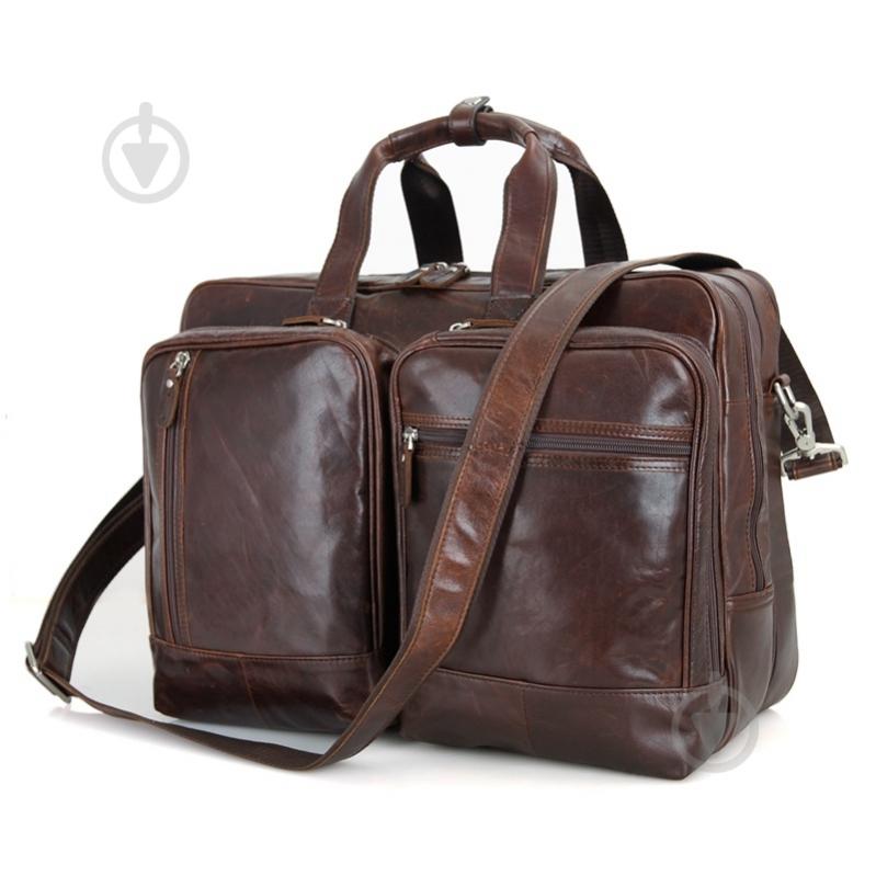 Сумка мужская для документов Tiding Bag 7343C коричневый - фото 1