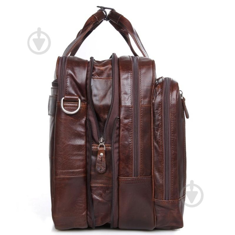 Сумка мужская для документов Tiding Bag 7343C коричневый - фото 3