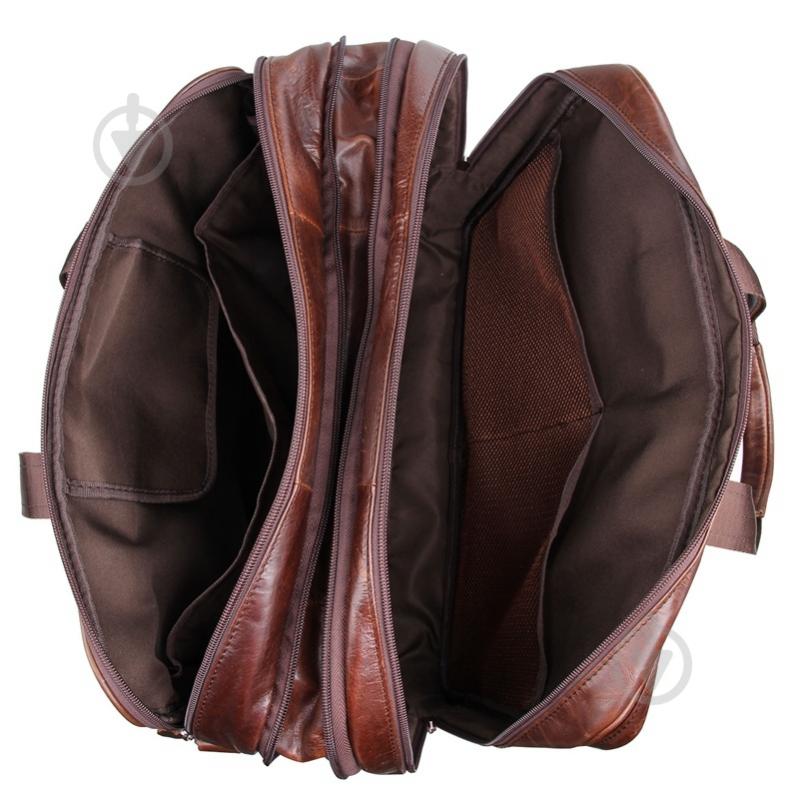 Сумка мужская для документов Tiding Bag 7343C коричневый - фото 5