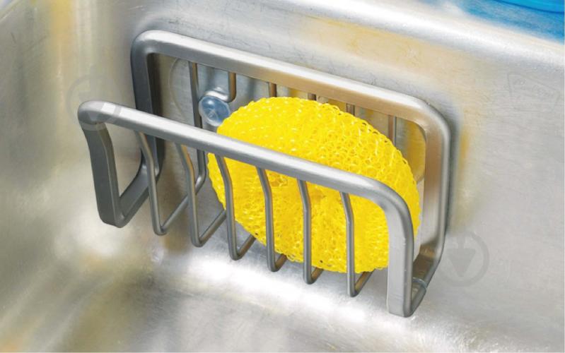 Органайзер для губки Flamberg Premium Sinky 15x5,2x8,4 см серый S-E804278P - фото 7 Органайзер для губки Flamberg Premium Sinky 15x5,2x8,4 см серый S-E804278P - фото 7