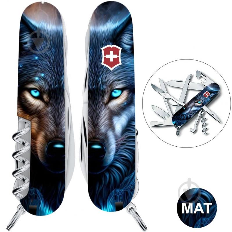 Ніж швейцарський Victorinox HUNTSMAN ANIMAL Вовк 1.3713.3.F1040pw 102599 - фото 5