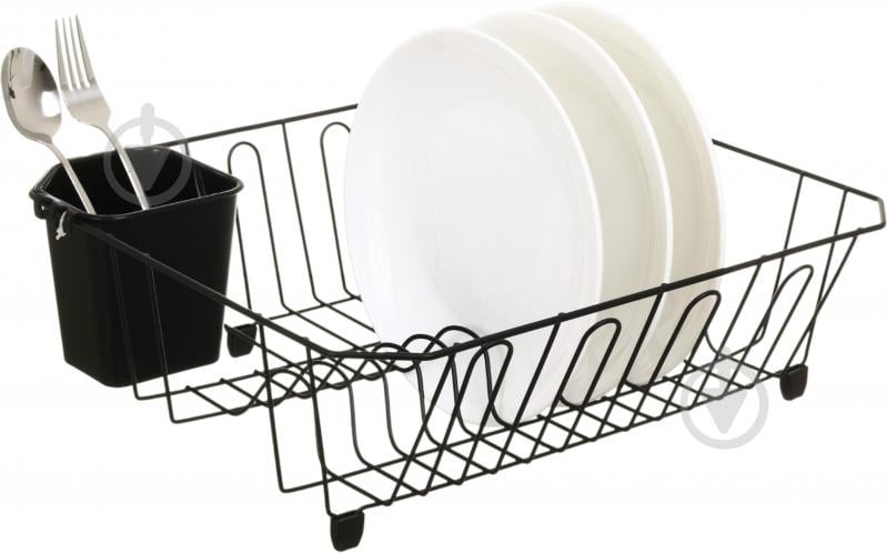 Сушилка для посуды Flamberg Premium Civico 36,5x32,5x11,5 см черный - фото 5 Сушилка для посуды Flamberg Premium Civico 36,5x32,5x11,5 см черный - фото 5