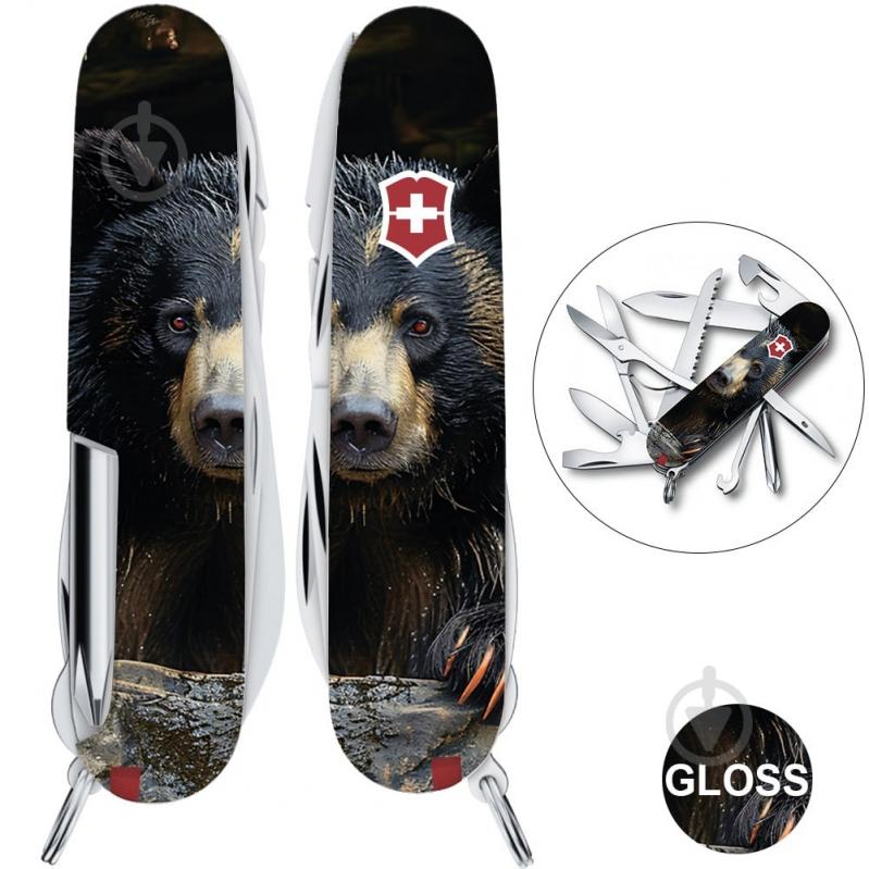 Ніж швейцарський Victorinox FIELDMASTER ANIMAL Чорний ведмідь 1.4713.3.F1100pw 102604 - фото 2