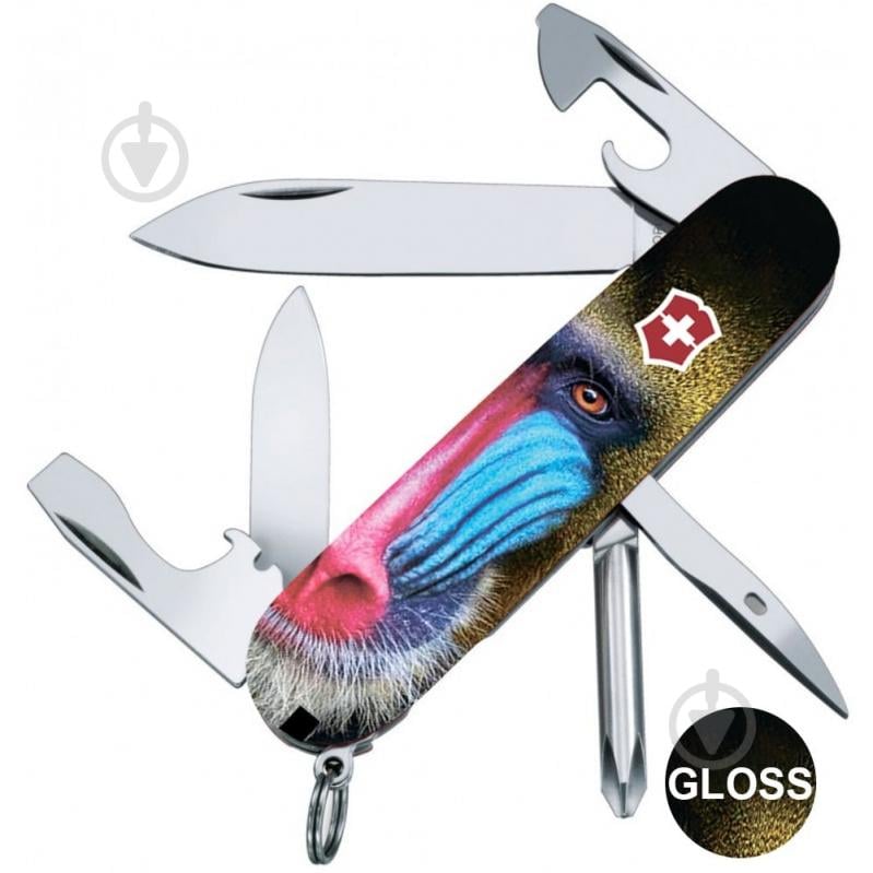 Нож швейцарский Victorinox TINKER ANIMAL Обезьяна Мандрил 1.4603.3.F1070pw 102601 - фото 1