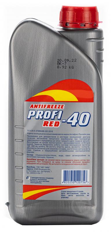 Антифриз MFC PROFI-40 от -30 до +40 1 л красный - фото 2