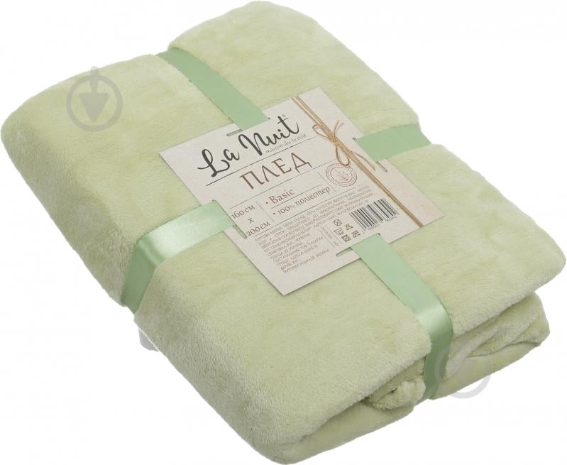 Плед Basic 160x200 см оливковый La Nuit - фото 3