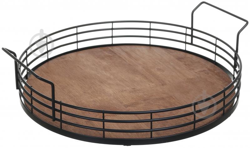 Поднос Flamberg Premium Rustica 34,6x9,9 см черный - фото 1