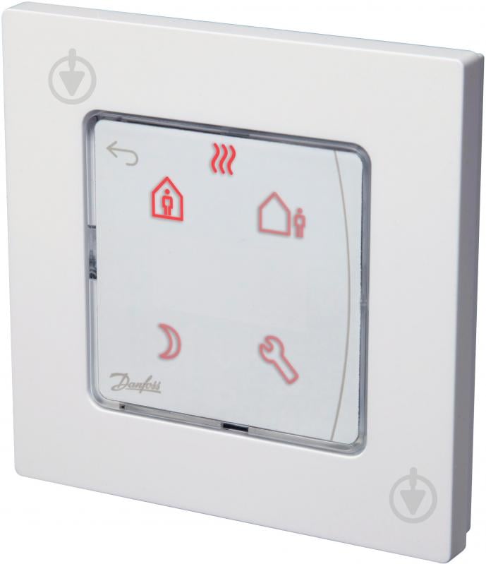 Терморегулятор Danfoss Icon Display, сенсорний, програмований, опц.датчік темп.підлоги, 230V, 80 х 8 088U1020 - фото 1
