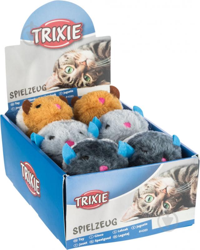 Игрушка для котов Trixie Мышь вибрирующая мех - фото 1