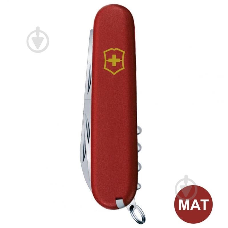 Ніж швейцарський Victorinox SPARTAN MAT червоний матовий лак з жовт.лого 1.3603.M0008p 99983 - фото 4