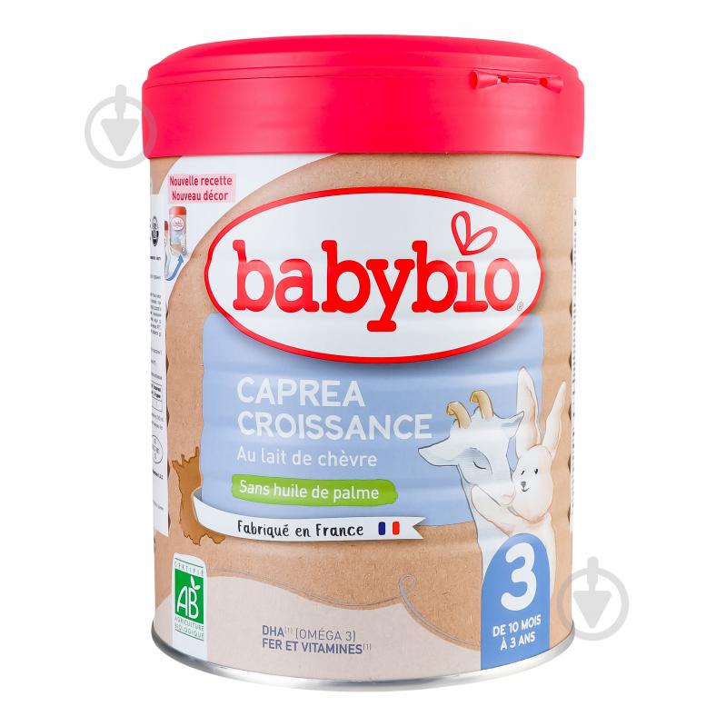 Суха молочна суміш Babybio Caprea3 органічна з козячого молока для дітей від 10 міс 800 г 3288131580531 - фото 1