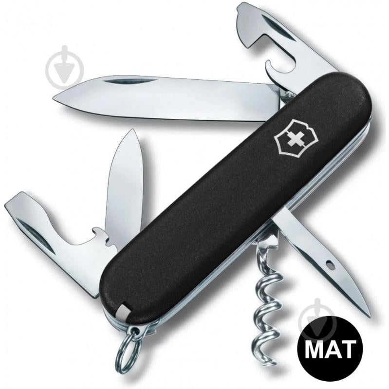 Нож швейцарский Victorinox SPARTAN MAT черный матовый лак 1.3603.3.M0007p 99981 - фото 1